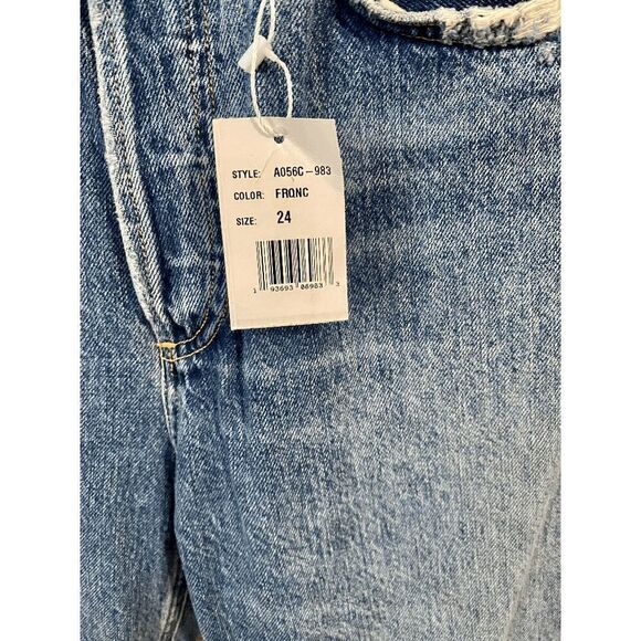 Agolde Riley Mid rise  Straight Leg Ankle jeans - Picture 13 of 15